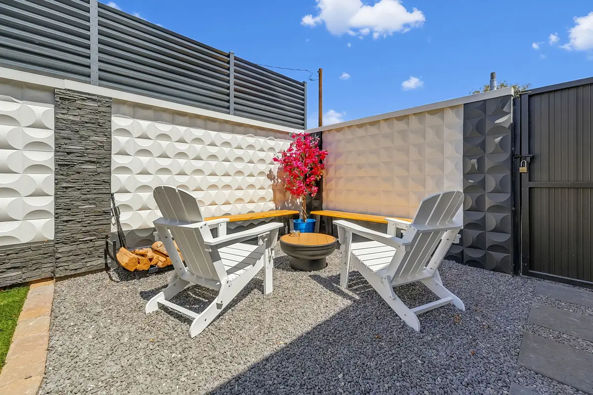 Elara outdoor seating and fire pit
