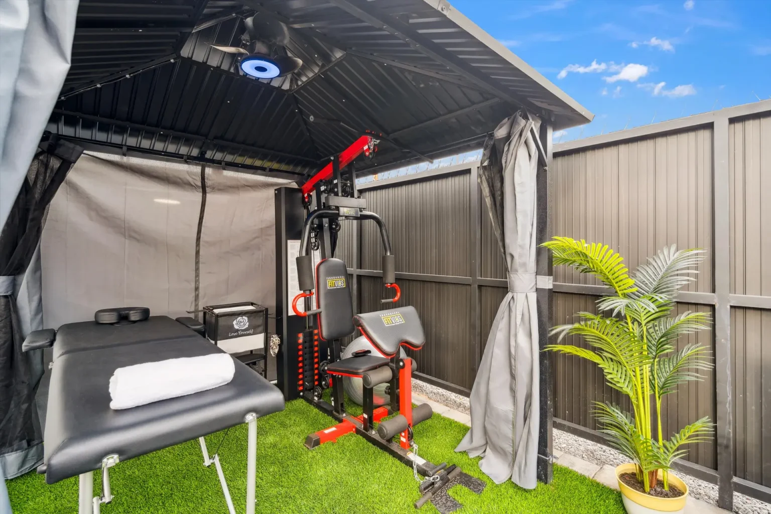 Euphoria covered private gym