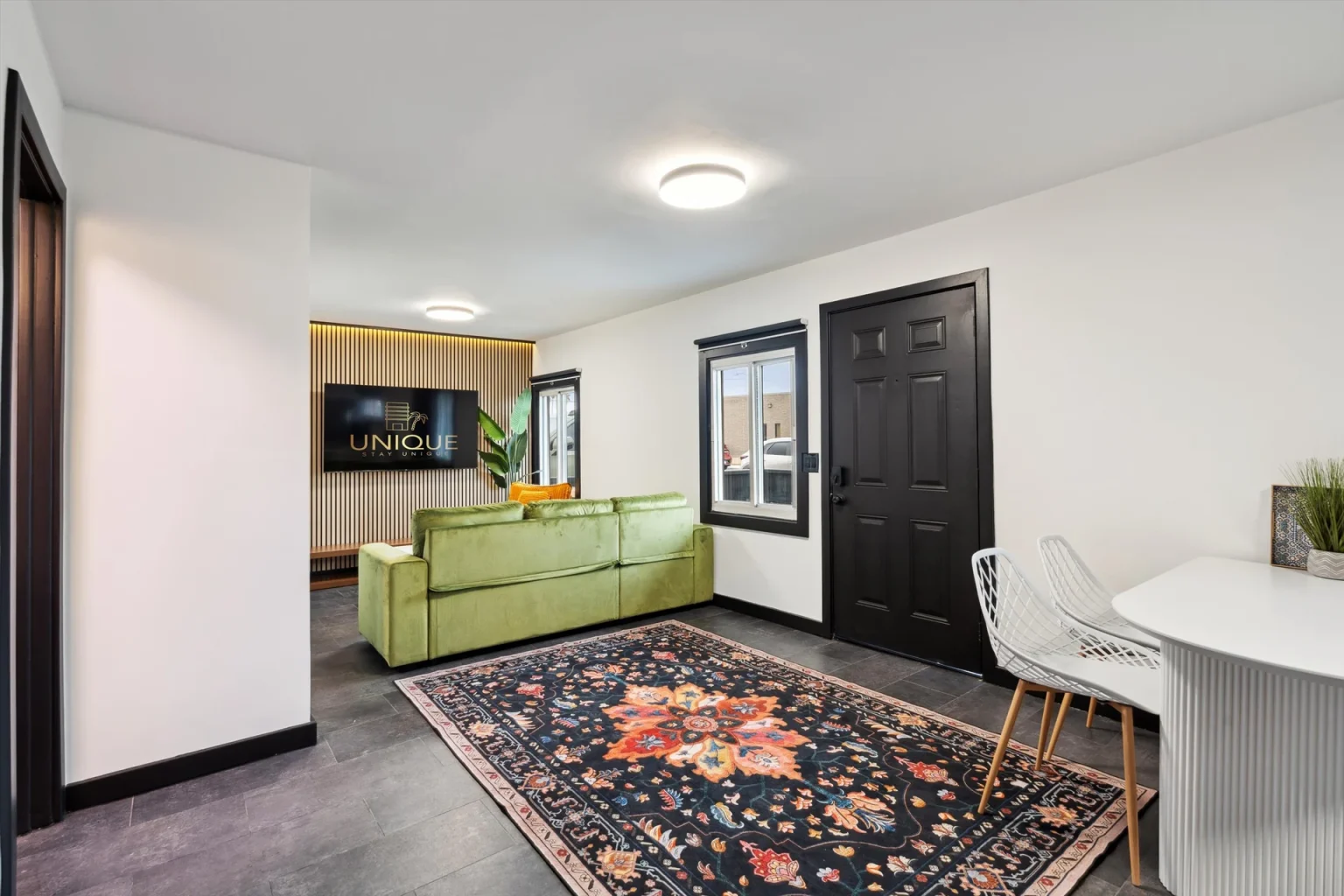 Euphoria dining and living area