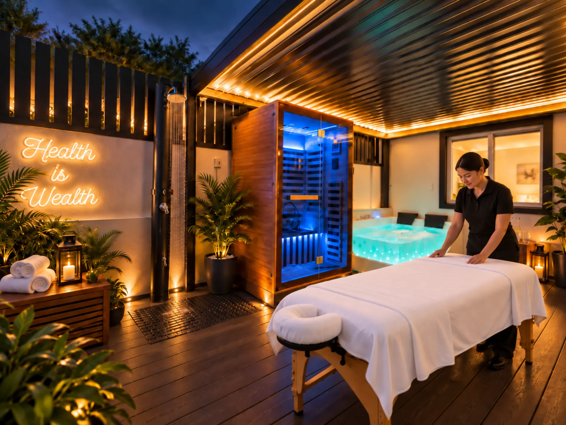 Solo massage therapist treatment